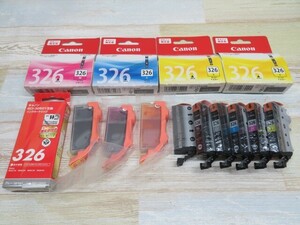 14本セット/未使用■Cannonなど 326/BK.C.M.Y.GY プリンター用インクカートリッジ キャノン 94986■！！