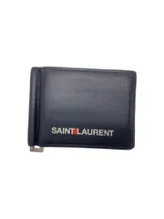 YVES SAINT LAURENT マネークリップ付きカードケース ブラック メンズ HPP378005