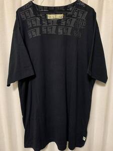 SSZ BEAMS SURF＆SK8 ビームスサーフ&スケート NECK TEE エスエスゼット ビームス カットソー オーバーサイズTシャツ サイズXL BLACK 黒