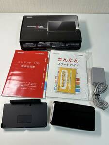 Nintendo 任天堂 ニンテンドー3DS コスモブラック 本体 説明書 箱付き 