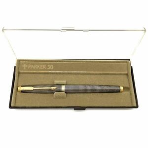 金21 PARKER パーカー スターリングシルバー K14 万年筆 STERLING SILVER 585 14K USA 文房具 筆記用具