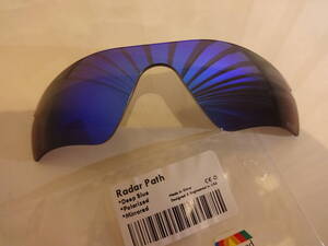 MRY社最高グレードXELDレンズ！★オークリー レーダーパス用 カスタム偏光ハイグレードレンズ　Radar Path BLUE Color Polarized★