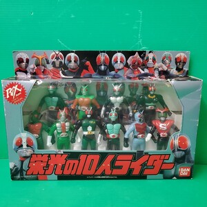 ZB 573 仮面ライダーBLACK RX 栄光の10人ライダー バンダイ 仮面ライダー ソフビ 栄光のライダー達ここに結集 BANDAI