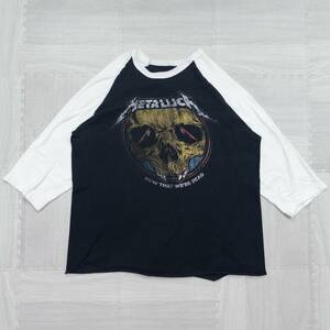 古着 10s METALLICA メタリカ World Wired Tour 2017 ラグランＴシャツ ロンT メンズL