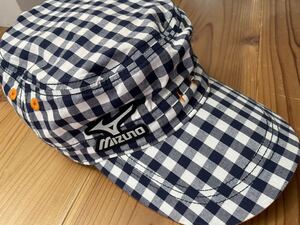 mizuno ワークキャップ ギンガムチェック ミズノ GOLF ゴルフウェア ゴルフキャップ 内側メッシュ 帽子 CAP