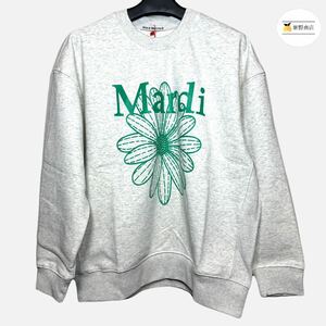 【新品未使用】 Mardi Mercredi マルディメクルディ 刺繍 スウェット グリーン タグ/専用袋付き