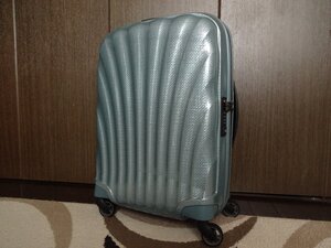 【サムソナイト Samsonite】 コスモライト3.0 (CosmoLite 3.0) スピナー55 アイスブルー 36L 機内持ち込みサイズ★状態良好★