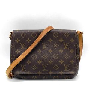 1円 LOUIS VUITTON ルイヴィトン モノグラム ミュゼットタンゴ ロングストラップ ショルダーバッグ クロスボディ M51388