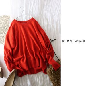 1.3万☆ジャーナルスタンダード JOURNAL STANDARD☆カシミヤ100% クルーネックプルオーバー Fサイズ☆A-O 0542