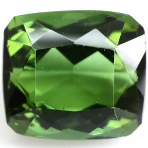 (天然グリーントルマリン 3.255ct)u 約8.8×8.0mm ルース 裸石 宝石 ジュエリー green tourmaline CA7/CA7 K