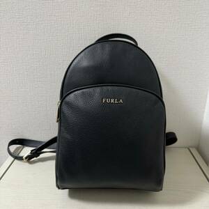 【新品同様】FURLA フルラ フリーダM リュックサック　ブラック　黒　バックパック　デイパック