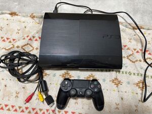 SONY SONY プレステ3 PS3 CECH-4000BC本体 PlayStation3 コントローラー付き　本体通電確認済　汚れあり80サイズ