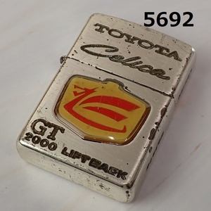 ■AC-5692　ヴィンテージZIPPO　ジッポーライター　toyotaセリカLB　火花OK