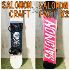 【使用僅か】 SALOMON スノーボード ビンディング セット 144cm