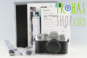 *New* Fujifilm X-T50 Silver Argent Mirrorless Digital Camera With Box #54241L5