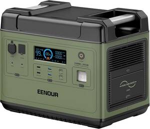 新品　EENOUR ポータブル電源 P2001 大容量 2000Wh/625600mAh リン酸鉄リチウム電池採用 無停電電源装置(UPS)搭載 1.5時間満充電 AC2000W