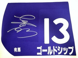 ゴールドシップ　ゼッケン　内田博幸騎手　直筆サイン入り　札幌競馬場　抽選　非売品　有馬記念　ウマ娘