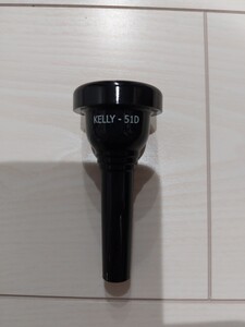 KELLY ケリー バストロンボーン ユーフォニアム マウスピース 51D 太管用 ジェットブラック JET BLACK プラスチック製