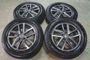 【バリ山 中古】195/65R15 ヨコハマ アイスガード iG50+ 21年【未使用】MAK ドレスデン 5H112 6J+47 フォルクスワーゲン ゴルフ7 ゴルフ6