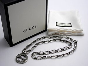 グッチGUCCI　GGネックレス　SV925　シルバー　約67.6g　箱　袋