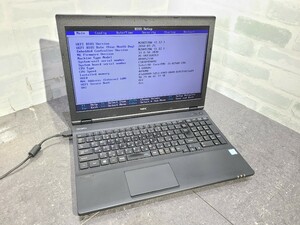 【ジャンク品】管1D208 NEC VersaPro VX-3 VKT16X-3 PC-VKT16XZG3 CPU core i5-8250U Bios起動OK HDD無し、メモリー4GB、バッテリー有り