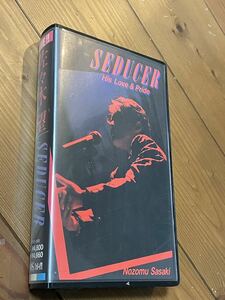 即決！早い者勝ち！DVD未発売■廃盤VHS■希少ビデオ佐々木望■SEDUCER セデューサー (1991)ファーストコンサート 50分　音楽VHS ライブ