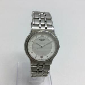 S147♪【QZ/電池交換済】セイコー クレドール SEIKO CREDOR 8J86-6A00 クォーツ デイト メンズ 腕時計 純正ベルト 現状品♪