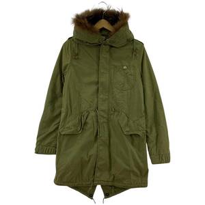 ALPHA INDUSTRIES アルファ インダストリーズ Lee STORM RIDER ライナー付き ファー モッズコート sizeS/カーキ