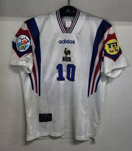 ユーロ1996 フランス FFF France(A)#10 ジダン Zidane 半袖 ユーロ96 スペイン戦仕様 M