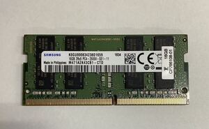 SAMSUNG ノートPC用 増設メモリ 16GB DDR4 PC4-2666V S.O.DIMM M471A2K43CB1 - CTD /新品バルク品/ネコポス配送