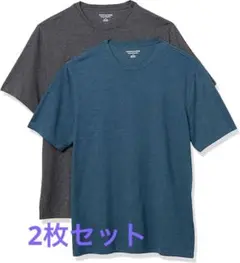 ２枚Amazon Essentialsマルチパック Tシャツ 半袖メンズ 2枚組