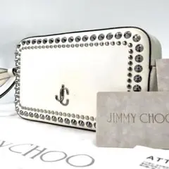 【高級】JIMMY CHOO　ジミーチュウ　スタッズ　ショルダー　金具　ロゴ