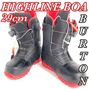 美品 BURTON バートン HIGH LINE BOA ハイライン ボア BOA スノーボード ブーツ メンズ 29cm