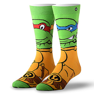 ODD　SOX　ミュータント　タートルズ　ソックス　（RETRO TURTLES）　靴下　8-12　（26～30cm）　オッドソックス