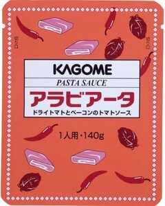 カゴメ パスタソース アラビアータ(ドライトマトとベーコンのトマトソース) 140g×5個