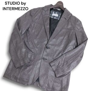 STUDIO by INTERMEZZO インターメッツォ レナウン 秋冬 コーティング加工★ カバーオール ジャケット Sz.M　メンズ　C4T10326_B#N