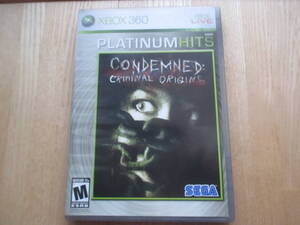 【XBOX360】北米版 CONDEMNED CRIMINAL ORIGINS [PLATINUM HITS]　コンデムド