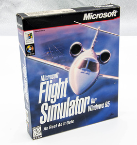 Microsoft Flight Simulator for Windows 95 Version 6.0 マイクロソフト フライトシミュレーター 英語版 Windows PC版 CD-ROM 中古