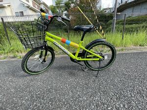 ＧｅｎｅＲａｔｏｒ　KID’Ｓ　ＢＩＫＥ　黄緑色　18インチ　自転車用子供ヘルメット　53〜54(未満) KABUTO BOONY２