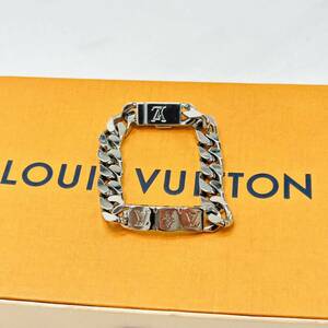 ルイヴィトン ブレスレット モノグラム LV チェーン　バングル　シルバー　LOUIS VUITTON アクセサリー