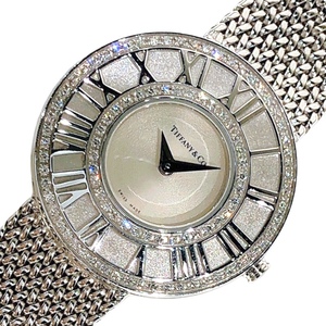 ティファニー TIFFANY＆CO アトラス　ダイヤモンド Z1300.11.11.A2 K18ホワイトゴールド ダイヤモンド 腕時計 レディース 中古