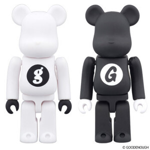 BE@RBRICK GOOD ENOUGH 100% 2個セット ベアブリック グッドイナフメディコムトイ MEDICOM TOY bearbrick ブラック ホワイト