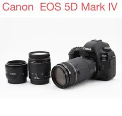 保証☆Canon EOS 5D Mark IV標準&望遠&単焦点レンズセット