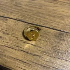 G&F Co.- OVAL SIGNET RING シルバー925✖️K18