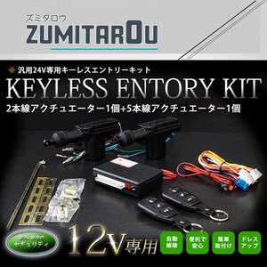 2本線アクチュエーター付 2ドア用 キーレスエントリー キット 12V アクチュエーター付 Ty3