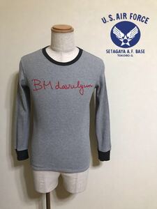 SETAGAYA A.F. BASE TOKORO.G BM davulyun 世田谷ベース 所ジョージ ビーエムダブリュン サーマルTシャツ トップス サイズM 長袖 グレー