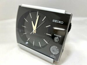 【菊水-10453】◆KK［SEIKO］セイコー タイムクリエーション QM612K　置時計◆動作確認済み◆スヌーズ／ライト◆ユーズド・中古◆KT