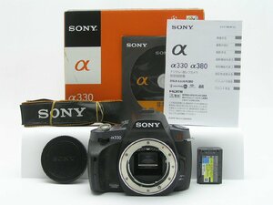 ★ハローカメラ★1121 SONY α 330 Body 1020万画素 【箱.説明書、本体とバッテリーのみ】　動作品 現状 1円スタート 即決有り