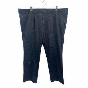 DOCKERS チノパンツ W52 ドッカーズ クラシックフィット タック入り コットン ビッグサイズ ブラック 古着卸 アメリカ仕入 2311-842