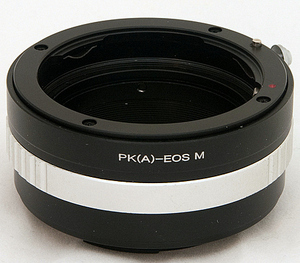 ペンタックス PENTAX-DA Kマウント DAレンズ → キヤノン Canon EOS M/EF-Mマウントアダプター Kiss M2 M3 M5 M6 M200